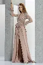 sleeves-Evening-gown-V-neck-ruffle-satin-slits-stav-western-fashion-dseigner-india-Eli-bitton-Peach-15515-2.webp